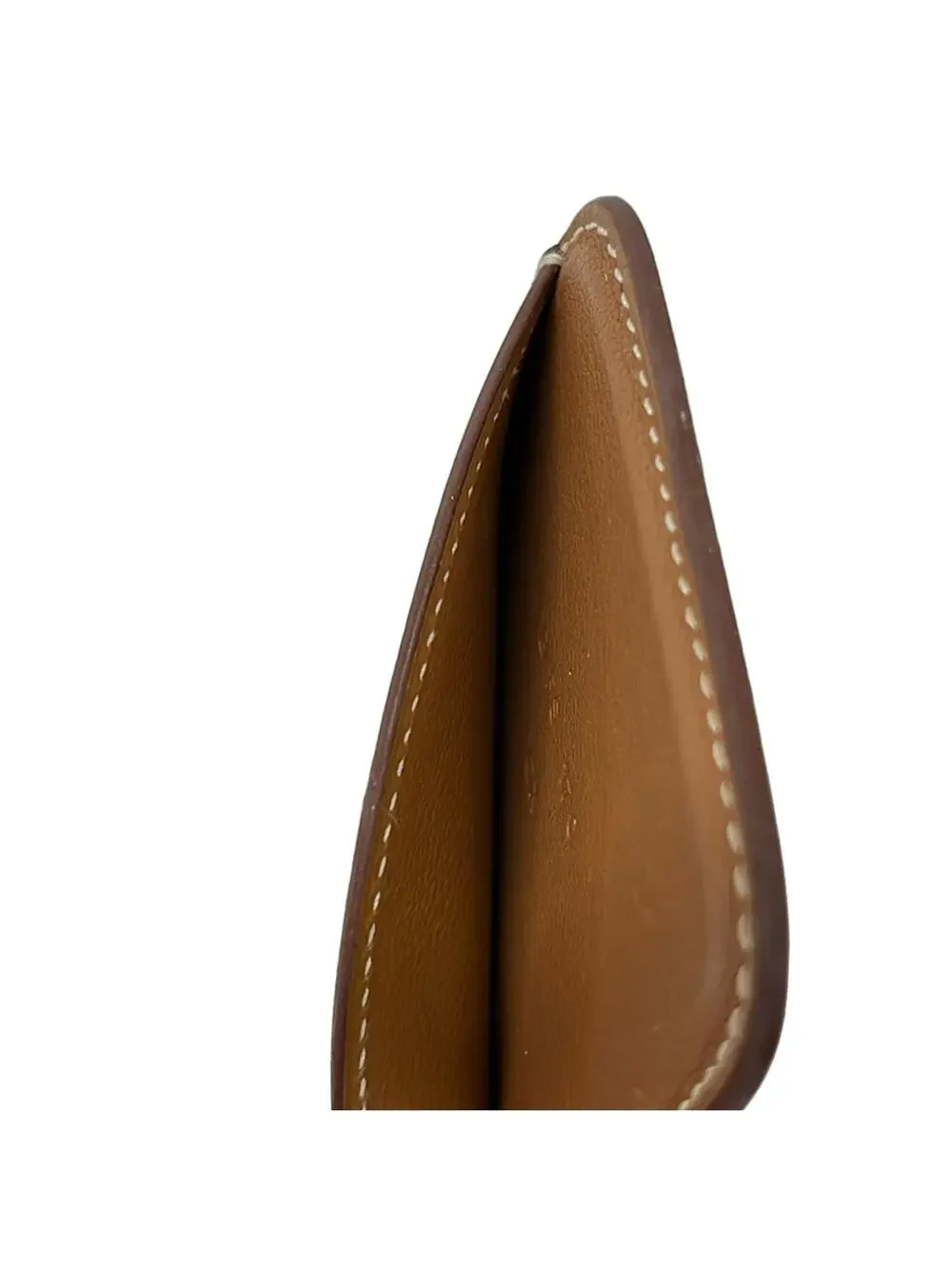 Hermes Brown Veau Swift B Card Case #299960H72B